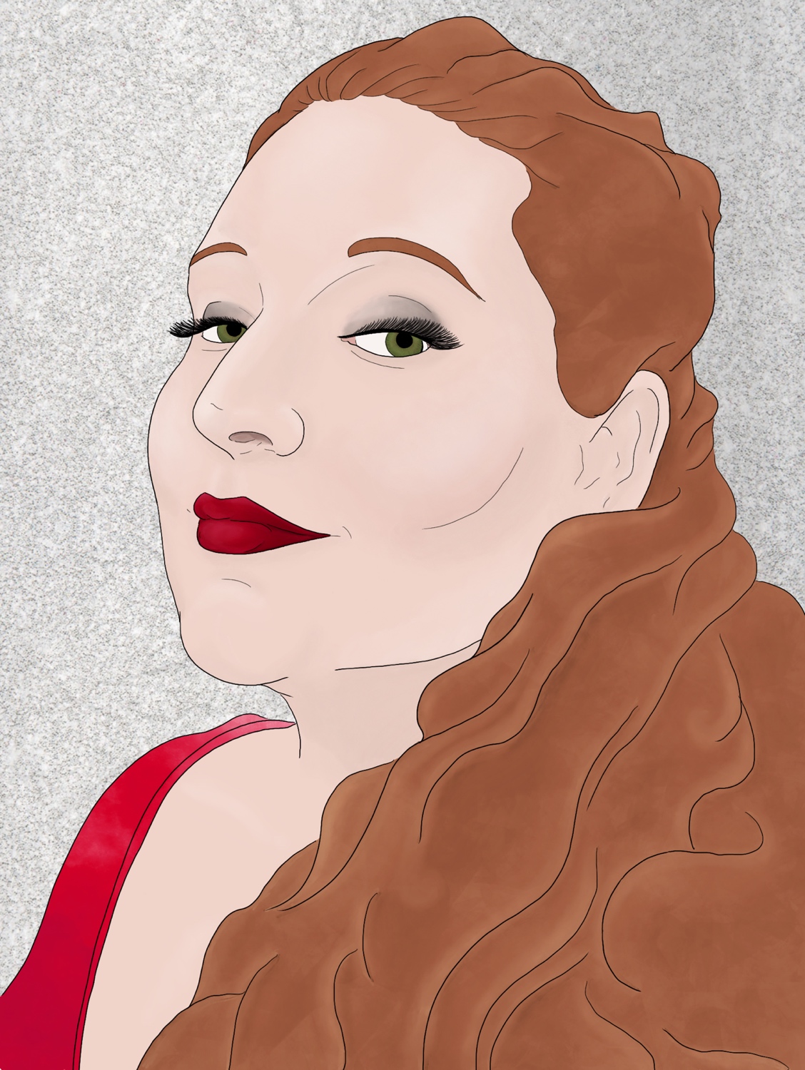 A cartoon portrait of our founder, Heather Lawver