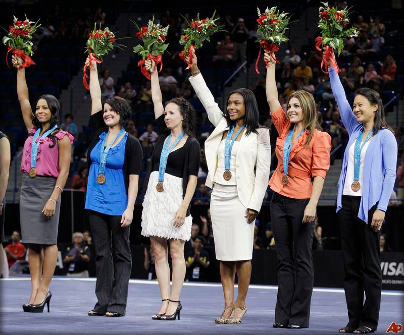 The United States Women's All-Around Gymnastics Team is awarded their rightfully earned bronze medals 10 years later, thanks to Heather's evidence and arguments.