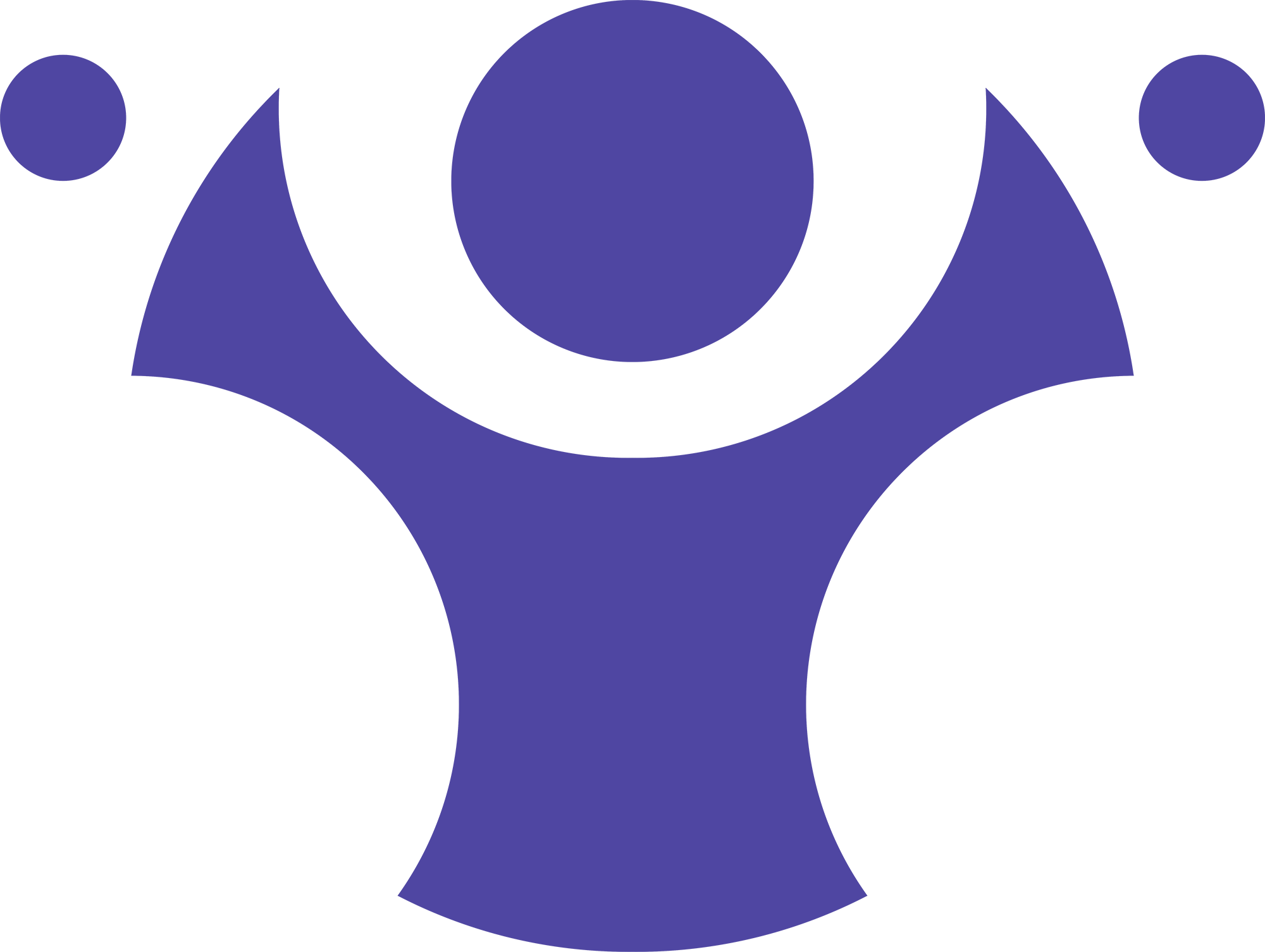 The Pal logo, a happy abstract figure with their arms reaching upward, all in a bright and happy shade of purple